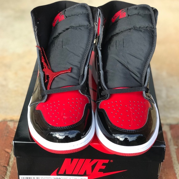 Air Jordan Retro 1 OG Patent Bred / Banned Size 8.5, 9, 11 - Picture 7 of 16